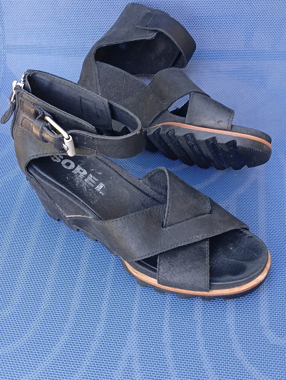 Sorel Leather Wedge Sandles